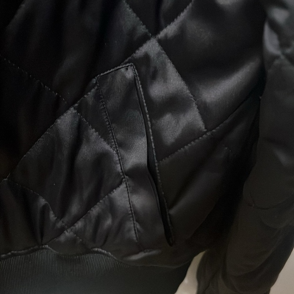 Blanc Noir Brand Quilted Army Print And Black Rev… - image 8